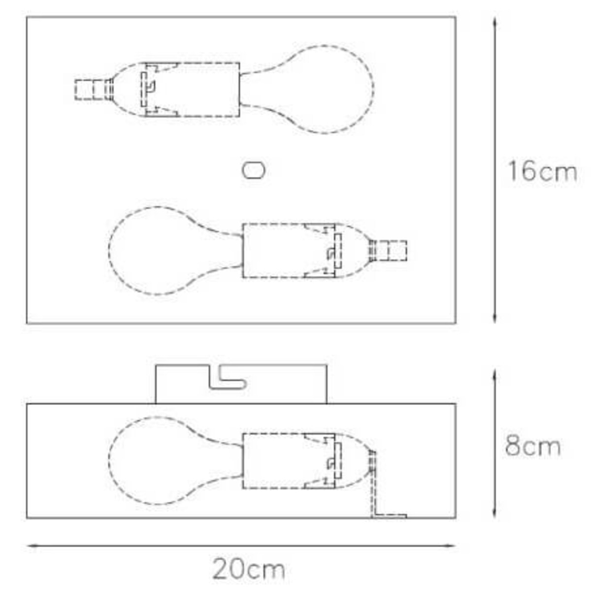 Lampa ścienna na przedpokój Ovalis 12219/02/02 Lucide mosiądz