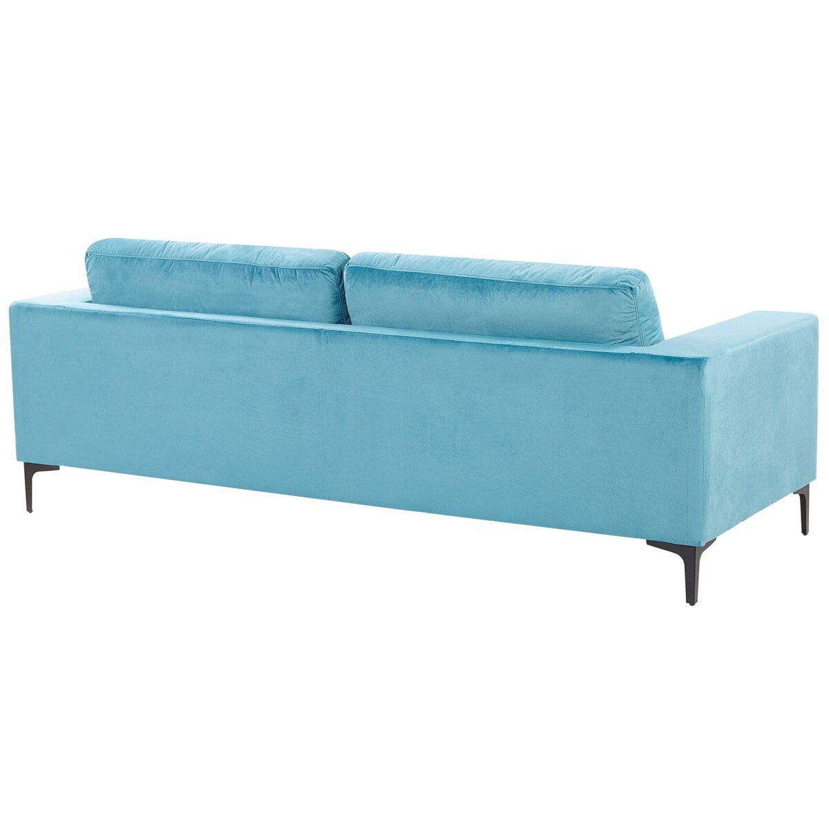 Sofa 3-osobowa welurowa niebieska VADSTENA