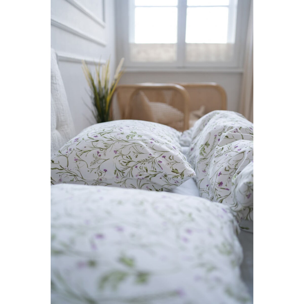 Pościel Fioletowa łączka 140 x 200 cm + 50 x 60 cm