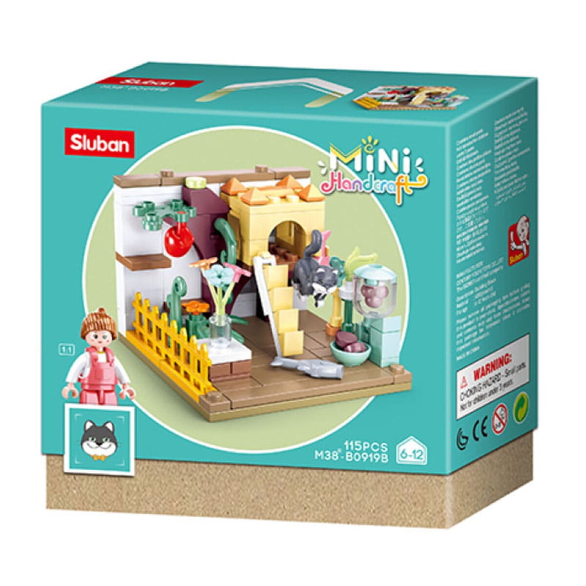 KOTEK Puszek - mini pokoik klocki - Sluban - 115 elementów