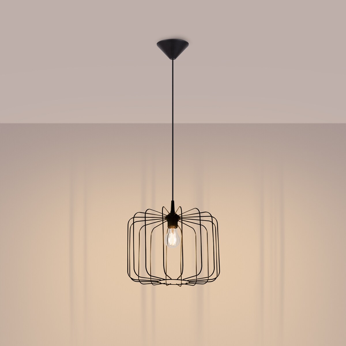 Lampa wisząca SKAAR czarna