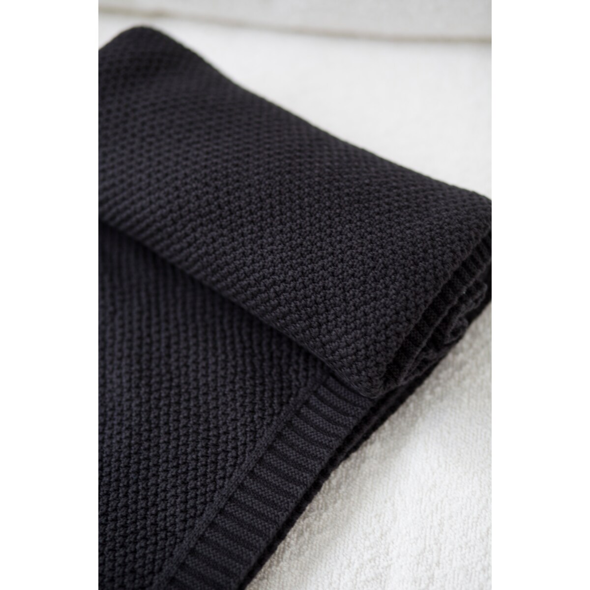 Pled pleciony grafitowy, 130 x 160 cm, La Manta