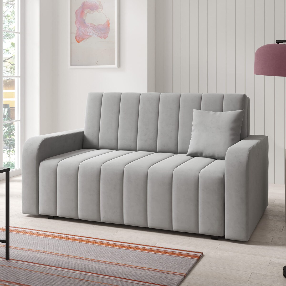 Sofa z pojemnikiem 3-osobowa Amerykanka Boston III przeszywana Kronos 15