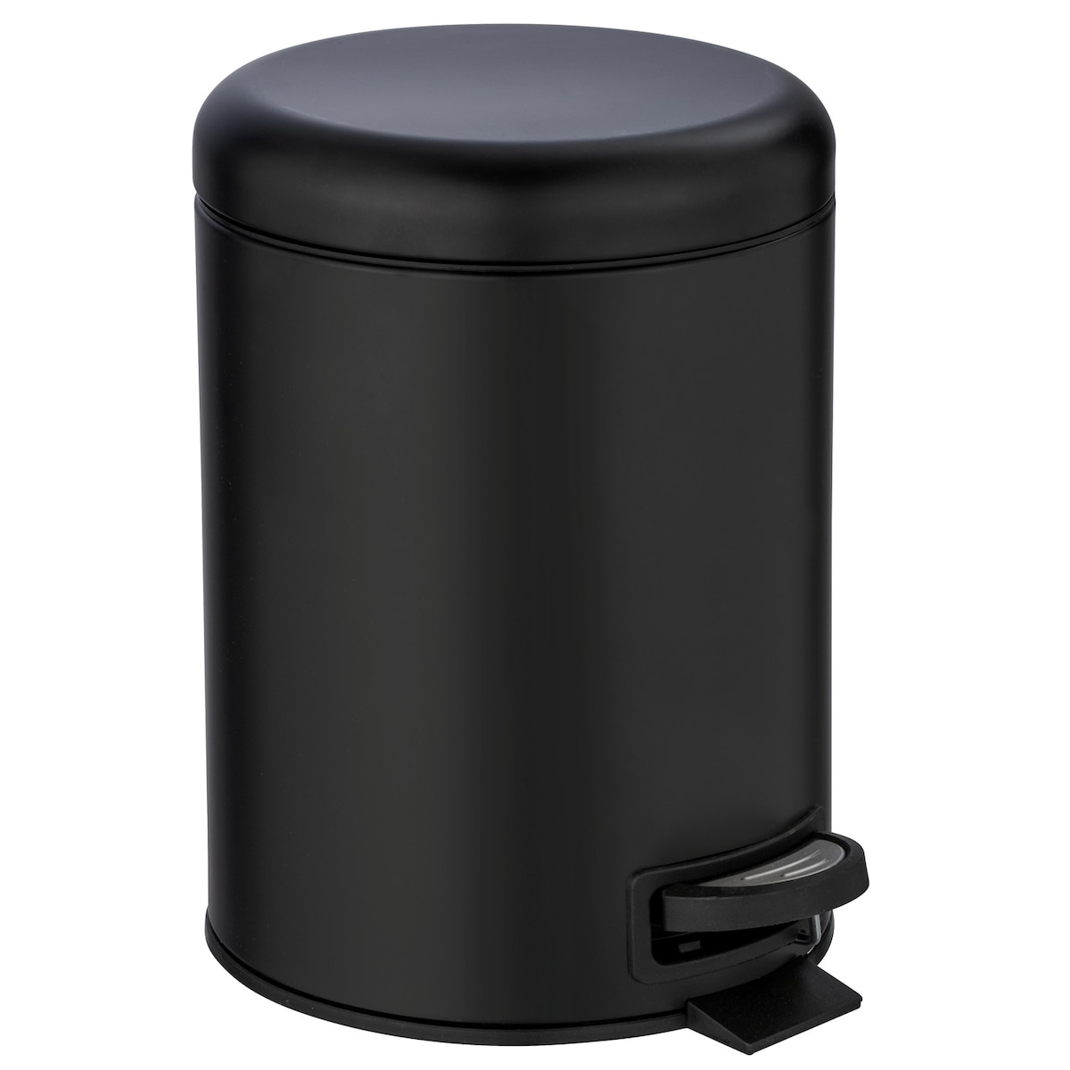 Kosz na śmieci do łazienki LEMAN, 5 L, WENKO, kolor czarny, metal
