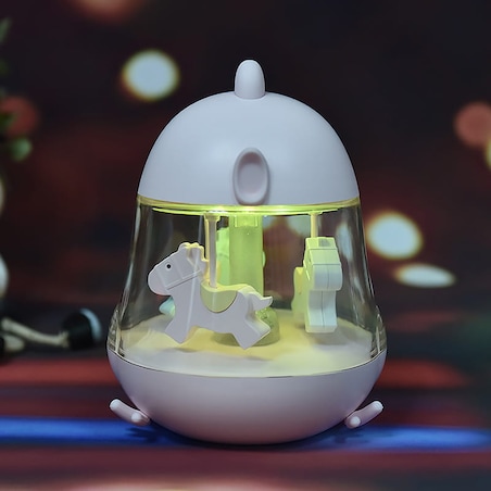 Rabbit&Friends, Lampka karuzela z pozytywką - kurczak żółty