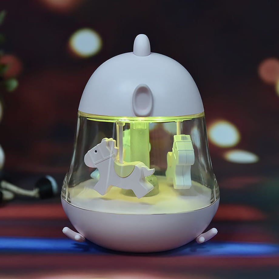 Rabbit&Friends, Lampka karuzela z pozytywką - kurczak żółty