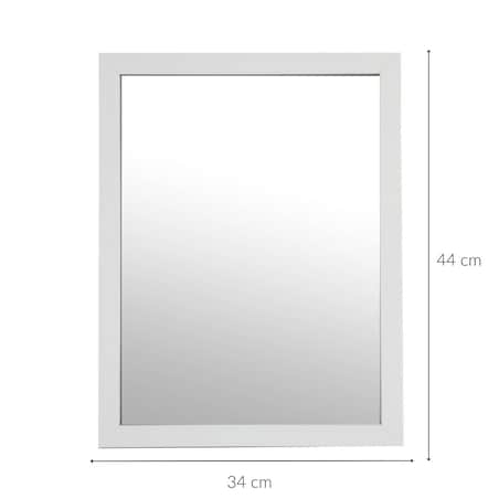 Lustro łazienkowe prostokątne Basic, 34 x 44 cm