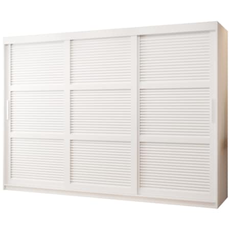 Szafa przesuwna Garderoba ŻALUZJA 250 biały
