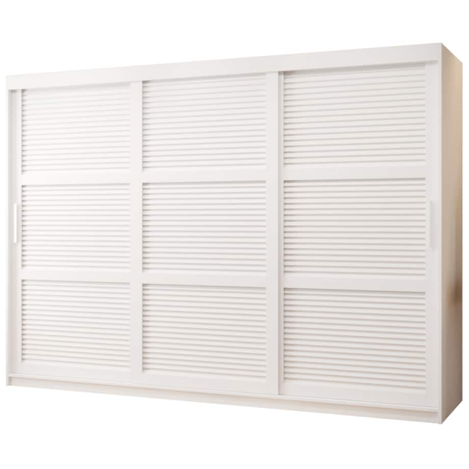 Szafa przesuwna Garderoba ŻALUZJA 250 biały