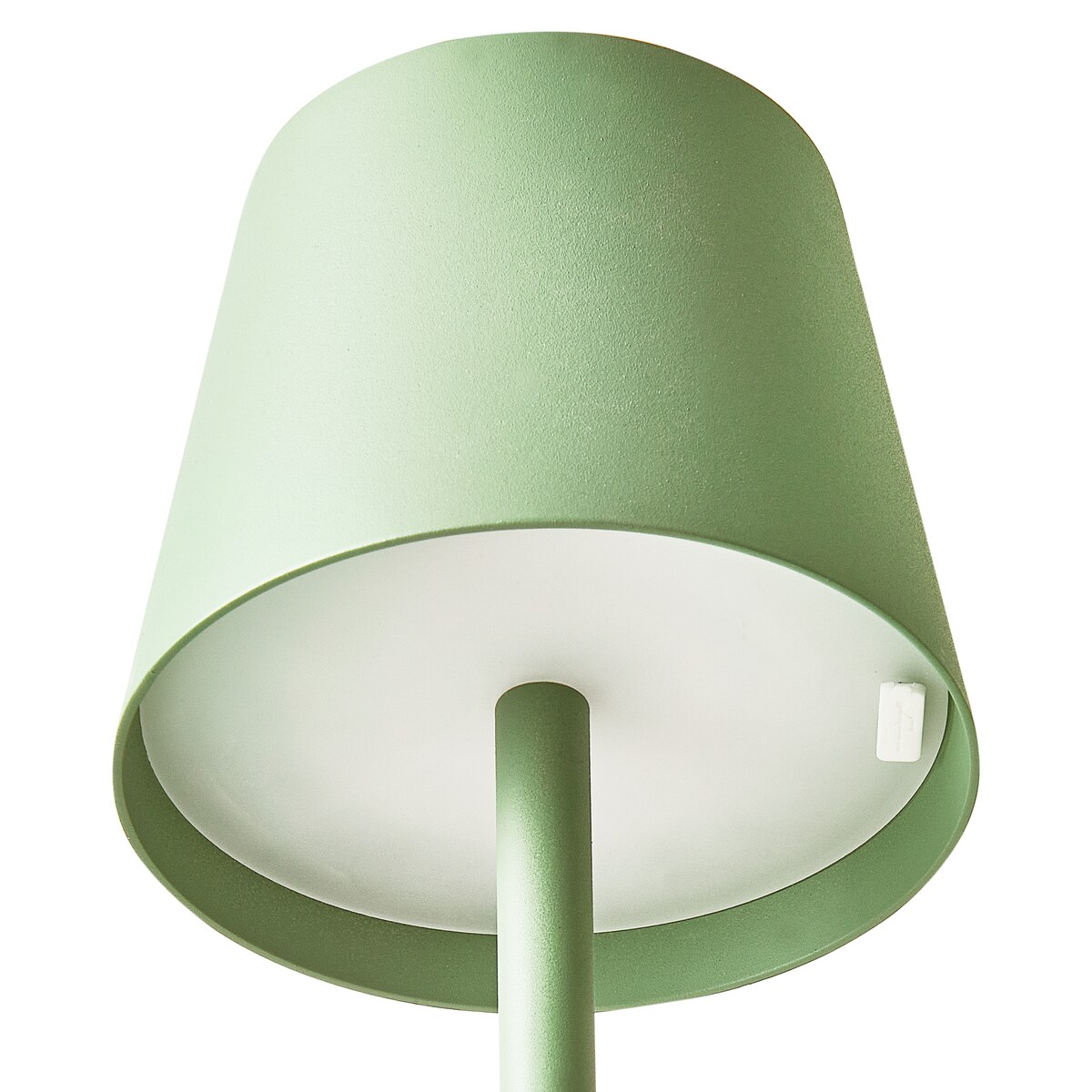 Bezprzewodowa lampa stołowa LED BACEIRO Metal Jasnozielony
