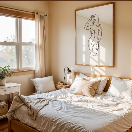 plakat line art female body 4 50x70 cm