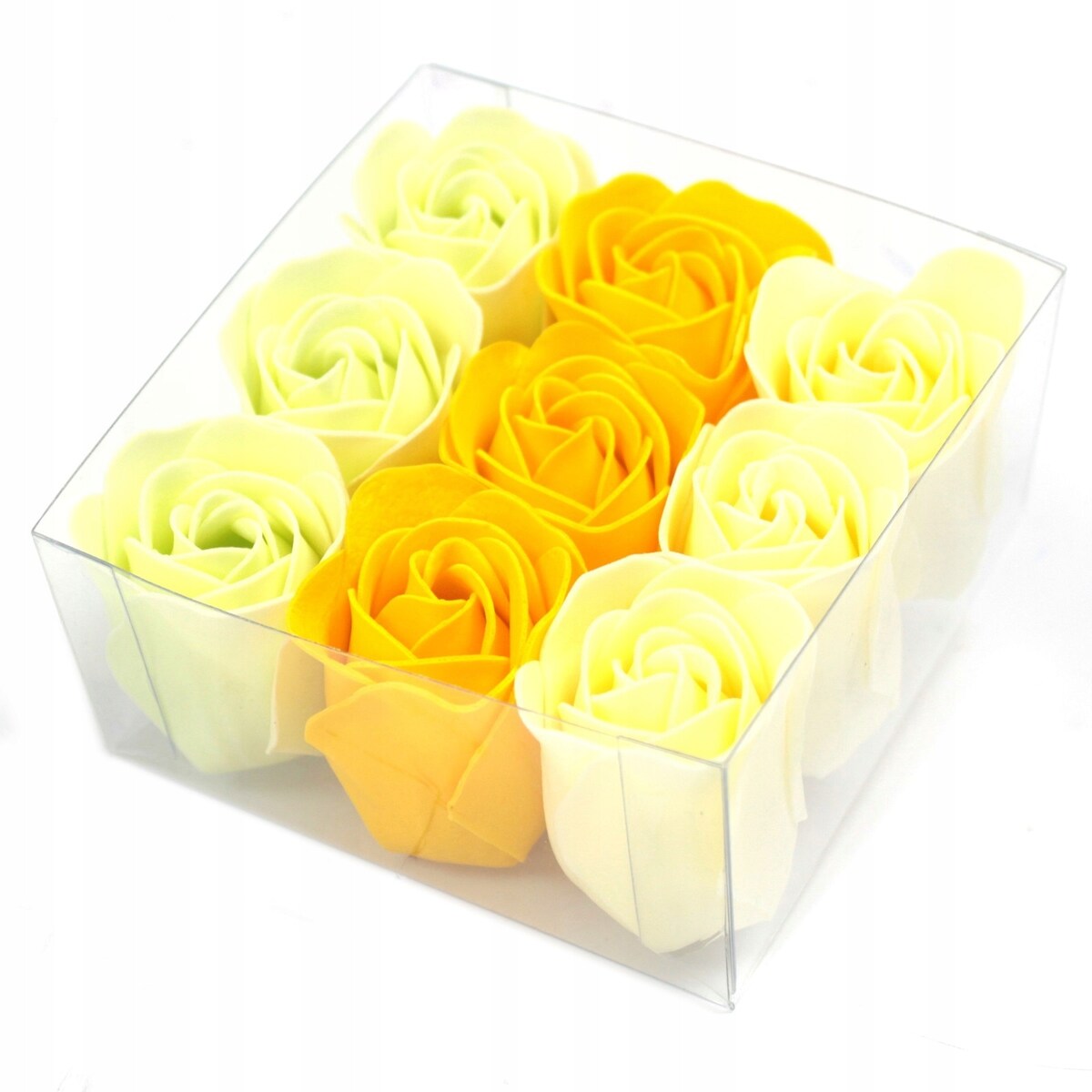 RÓŻE żółte mydlane pachną URODZINY box upominek