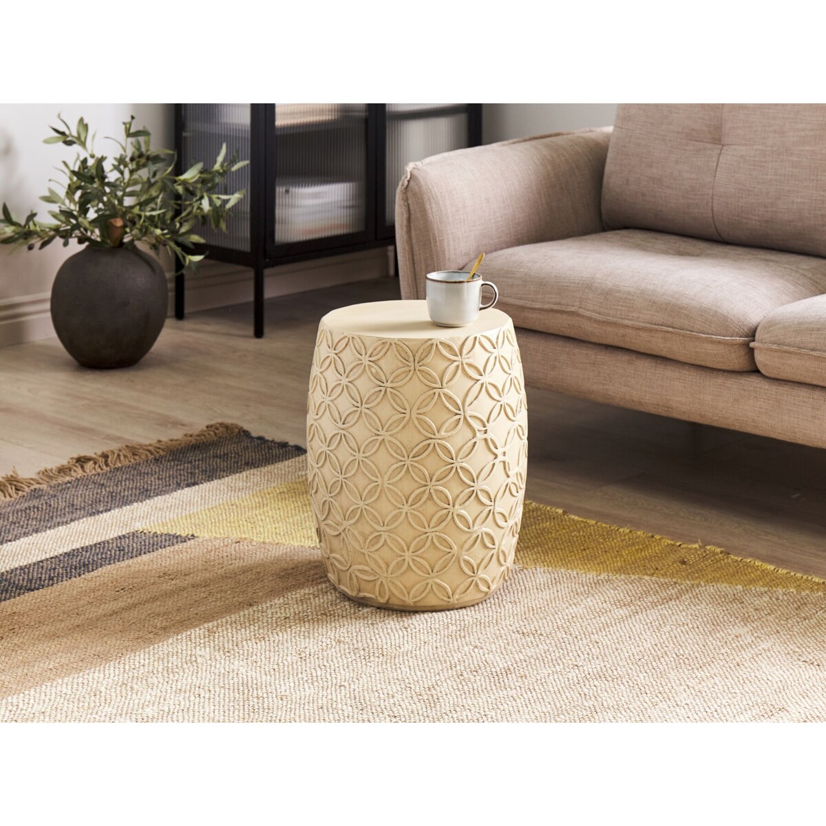 Stolik pomocniczy jasnobeżowy ZOGNO