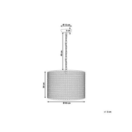 Lampa wisząca metalowa szara MEZEN