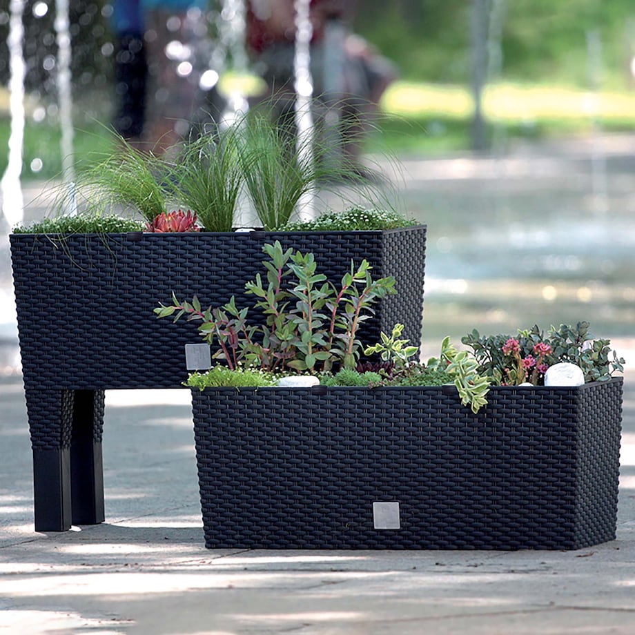 Doniczka Donica Korytko Ratanowe Na Taras Ogród Balkon Rato Case 17L