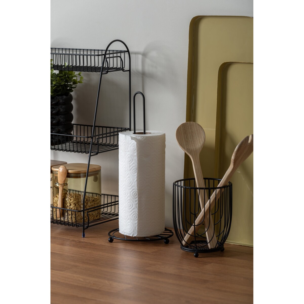 Drewniane łyżki do sałatek PURO