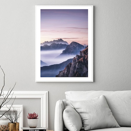 Poster Story, Plakat, Obraz - Mount Everest we Mgle, wymiary 60 x 84 cm