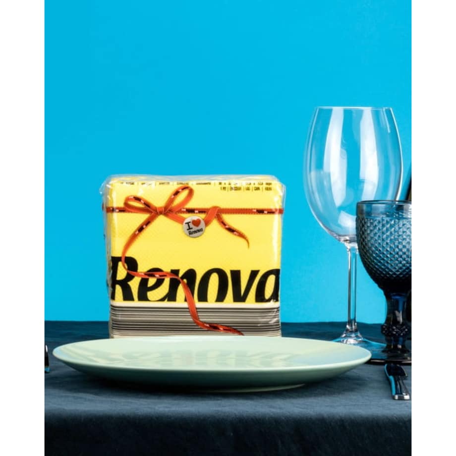 Serwetki papierowe Renova Red Label żółte 70 szt