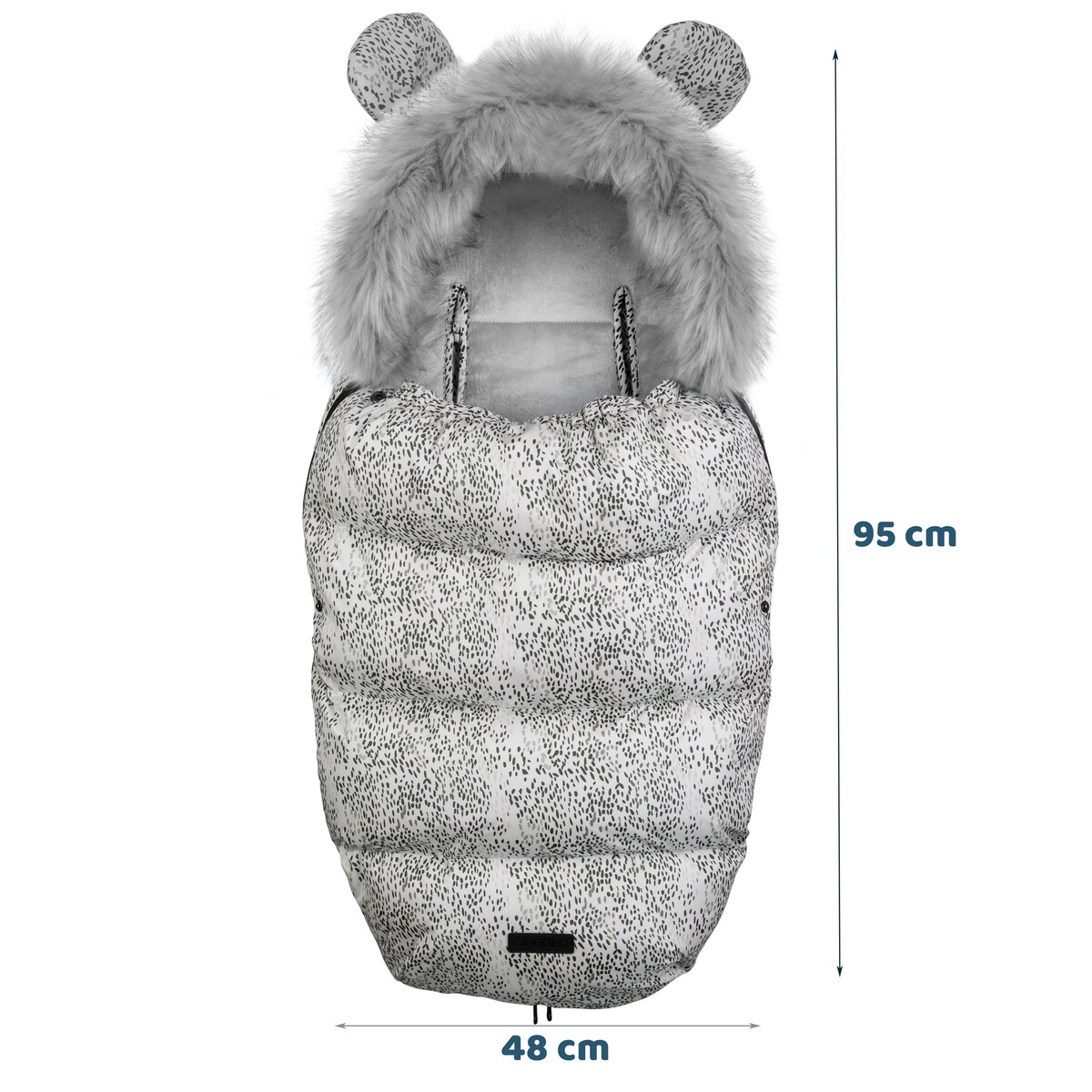 Śpiworek zimowy do wózka gondoli na sanki gruby Ricokids