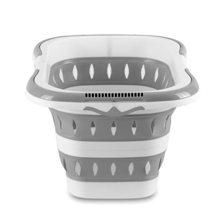Kosz na pranie silikonowy składany z uchwytami 50l Massido