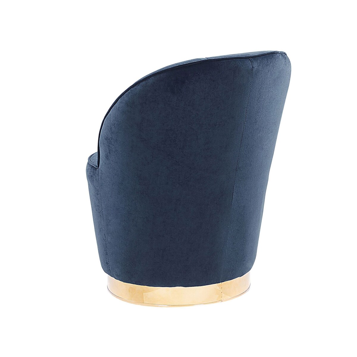 Fotel welurowy niebieski ALBY