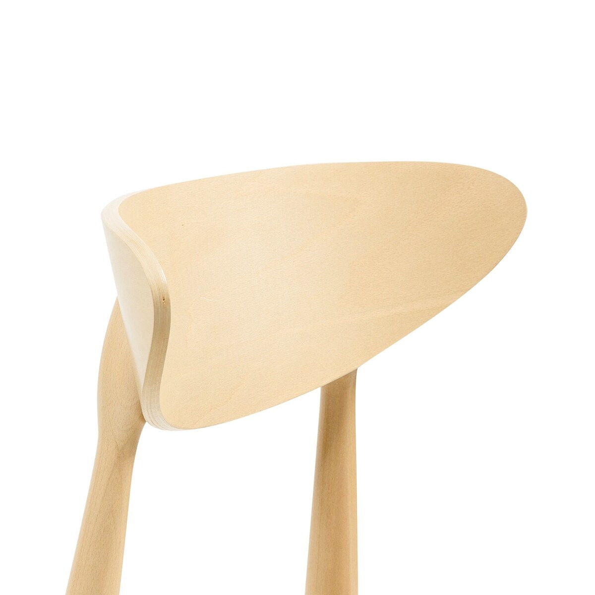 Krzesło drewniane do jadalni 80x45x45 cm jasnobeżowe/dąb sonoma OLBIA-V