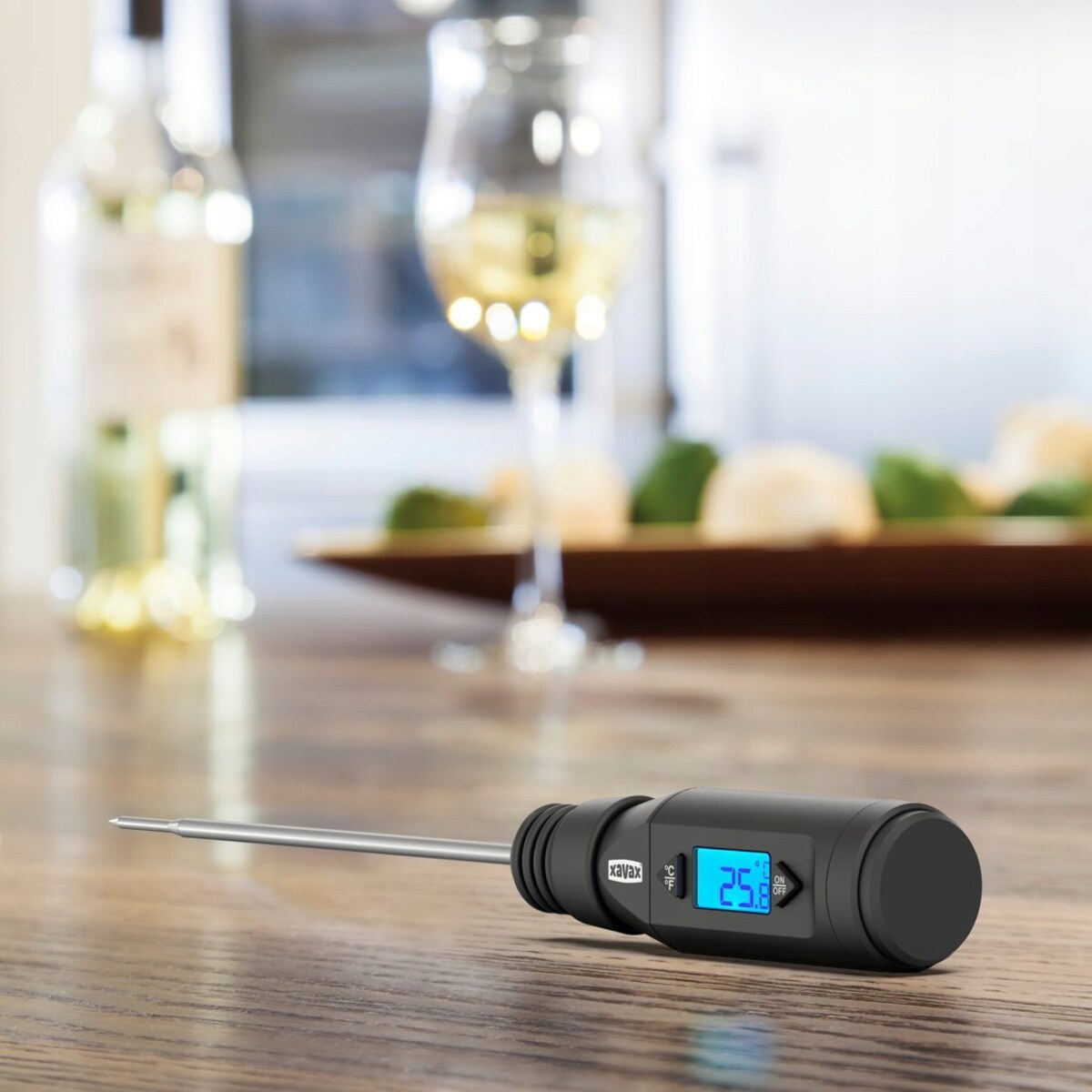 XAVAX Termometr kuchenny do mięsa, żywności, napojów z sondą cyfrowy