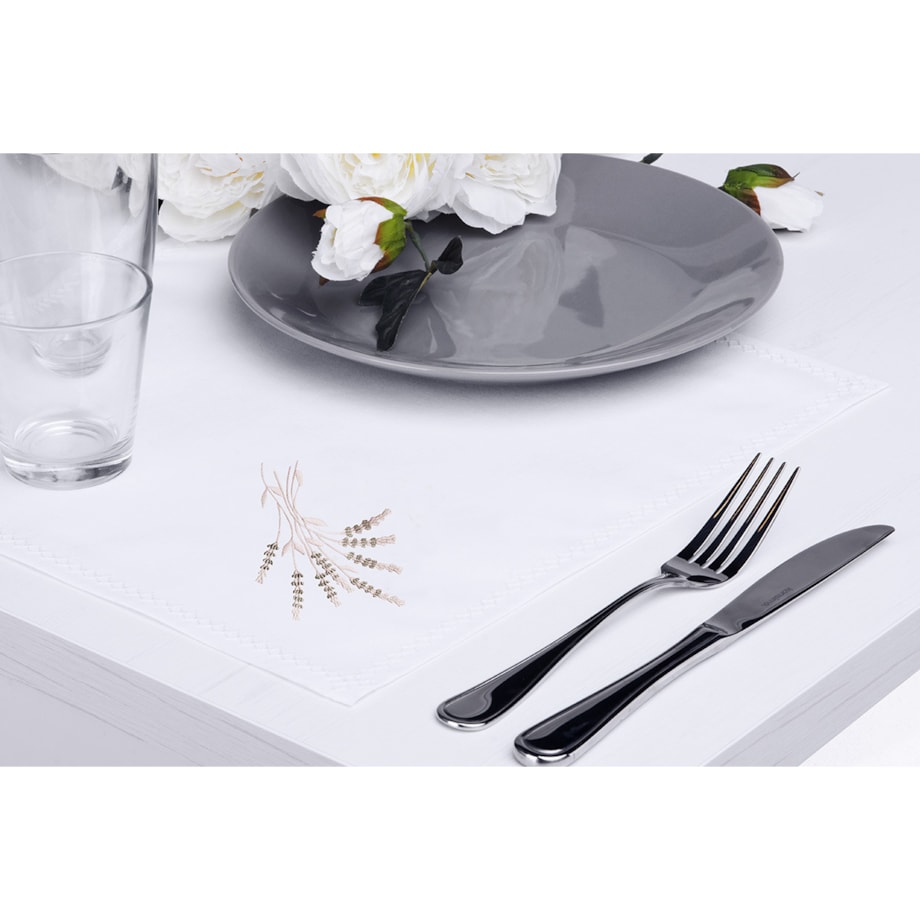 Konsimo CLIMAS Obrus plamoodporny, biały/kremowy