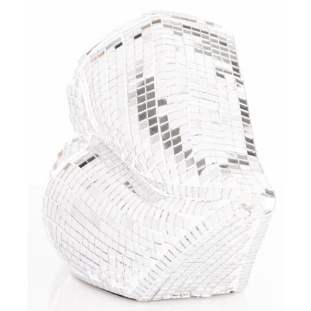 Dekoracja - srebrne USTA 15,5x33x10 cm