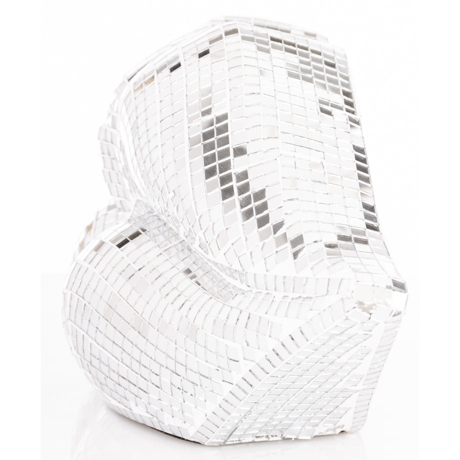 Dekoracja - srebrne USTA 15,5x33x10 cm