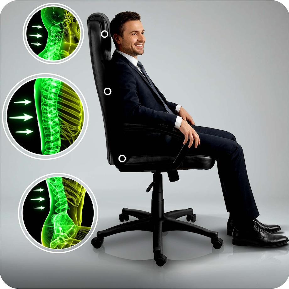 Fotel biurowy Sofotel 402C czarny - black