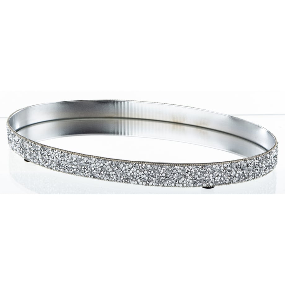 Taca dekoracyjna okrągła metalowa 23x13x2 cm VASSOIO