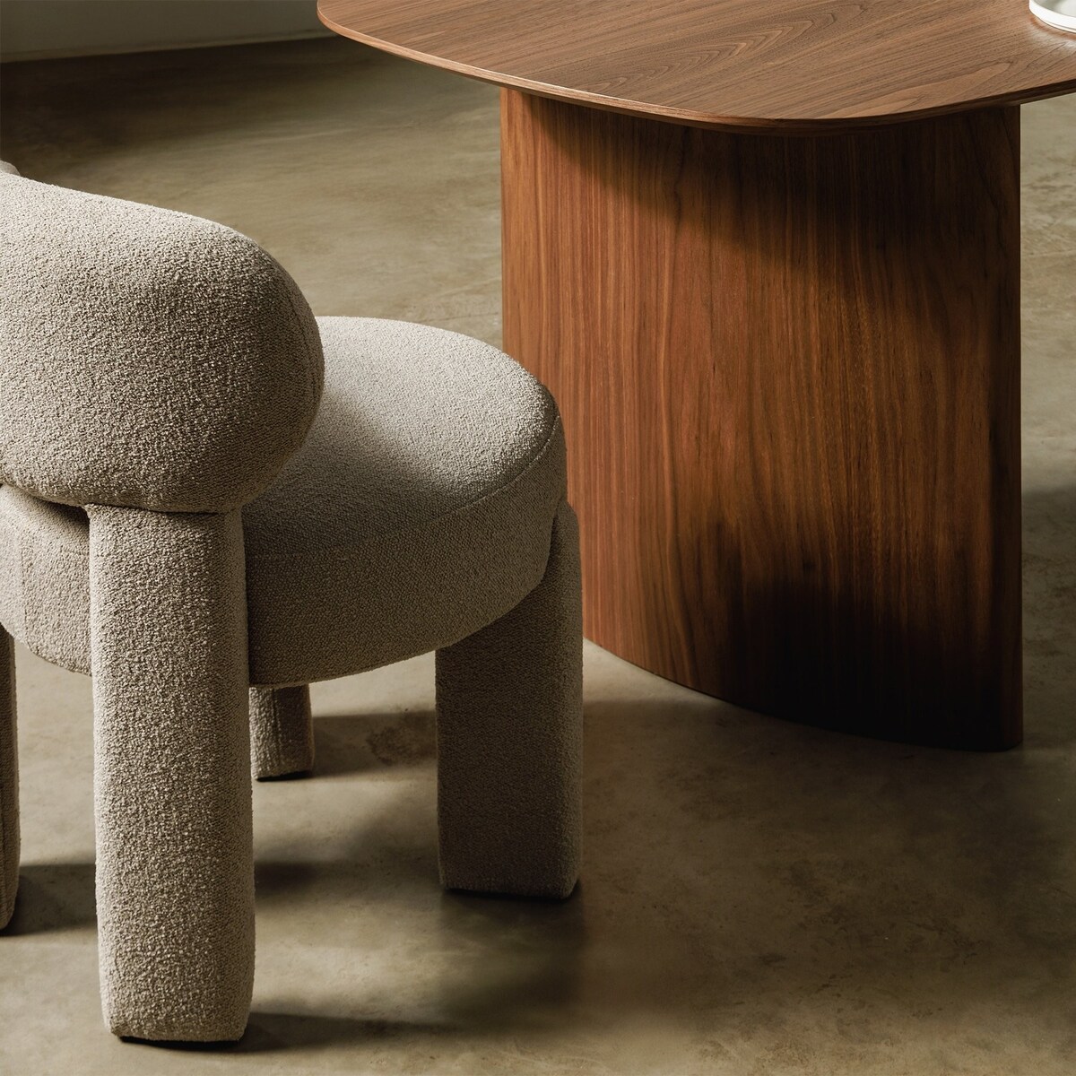 Krzesło tapicerowane LAGOTTO szarobeżowe 78x52x59,5 cm