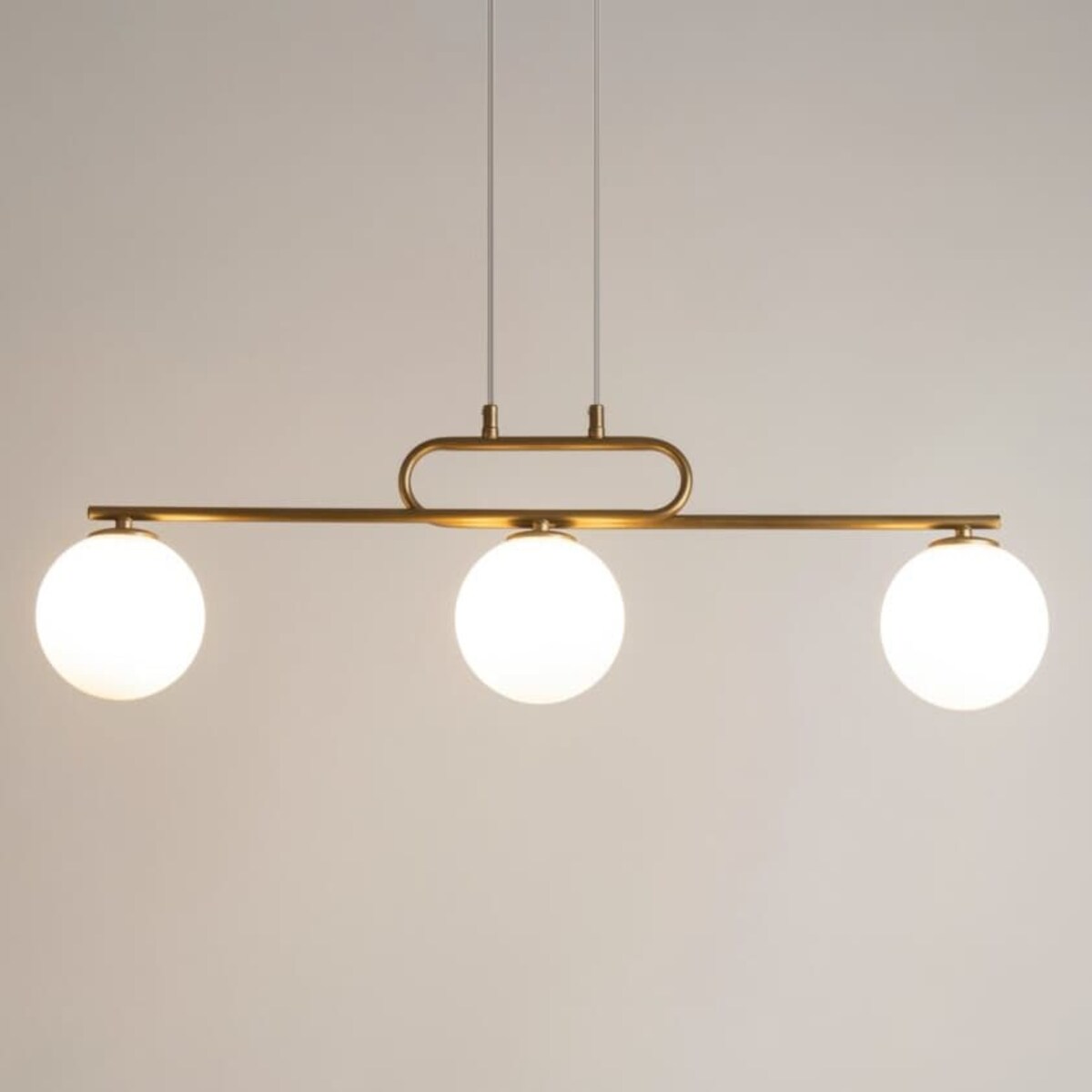 Lampa nad stół zwieszana Tes 33633 Sigma molekuły kule szklana złota