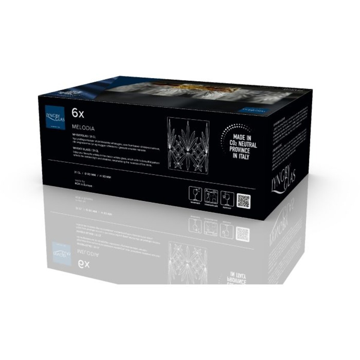 Szklanki do whisky ze szkła kryształowego Melodia 310 ml 6 sztuk 916107