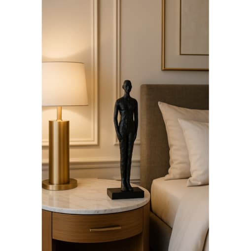 FIGURKA DEKORACYJNA CHRISTIANO CZARNY M