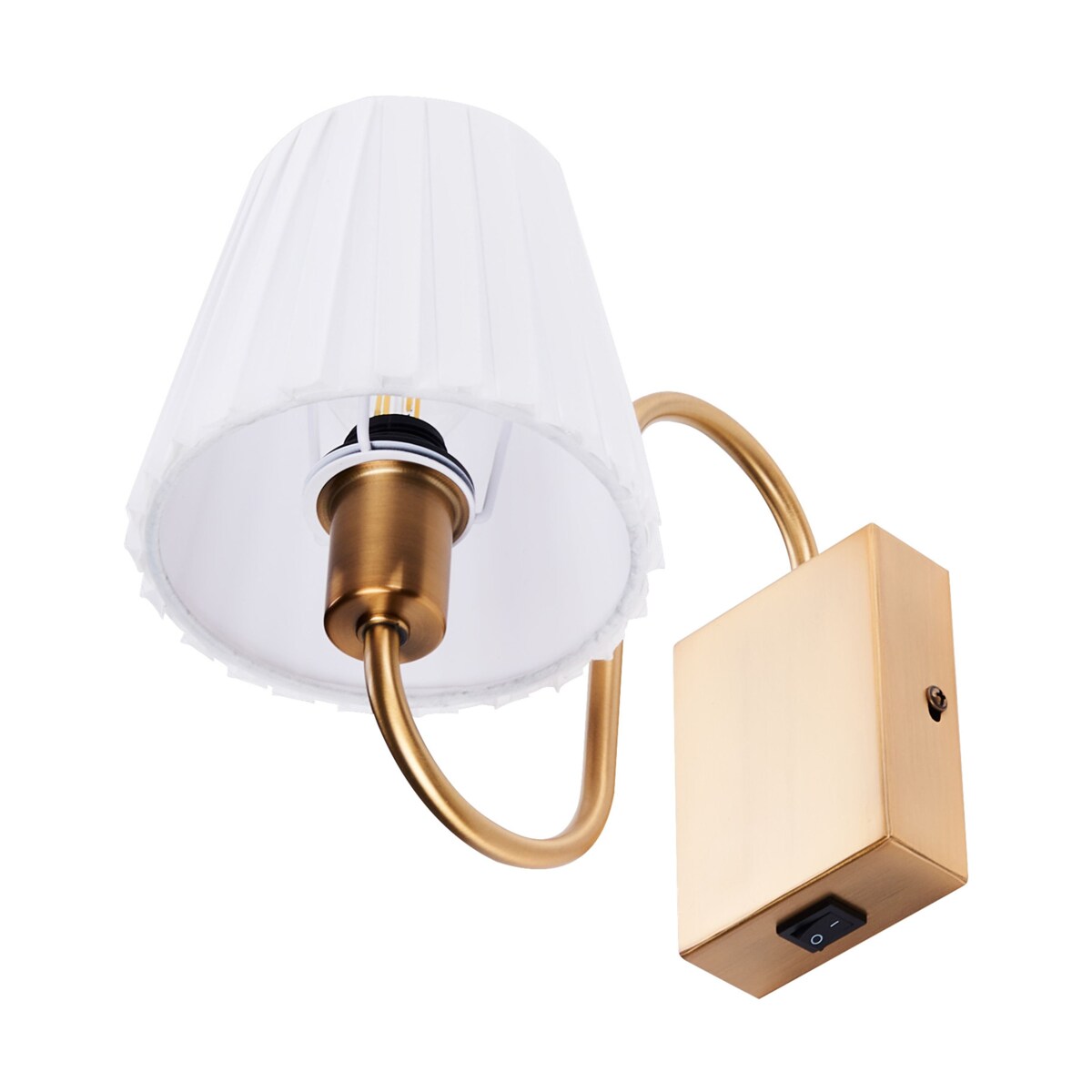 Zestaw 2 lamp ściennych biały TOLKA