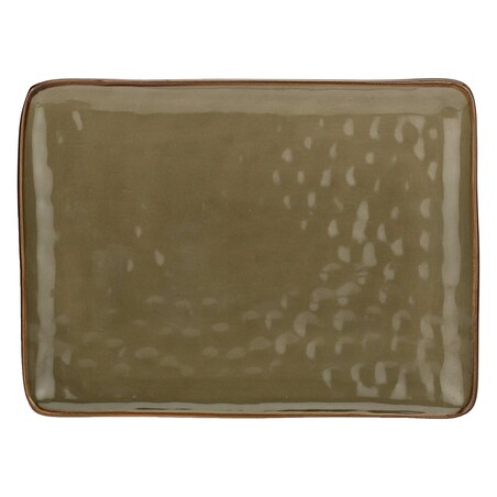 Taca prostokątna Concerto Grigio Tortora - Szaro-brązowy, 36 x 26.5 cm