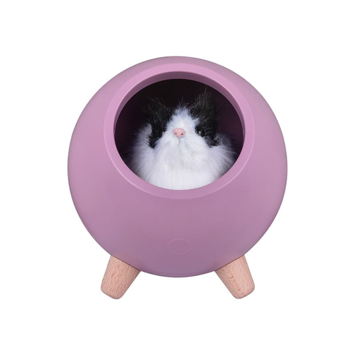 Lampka nocna dla dzieci z chomikiem - fioletowa