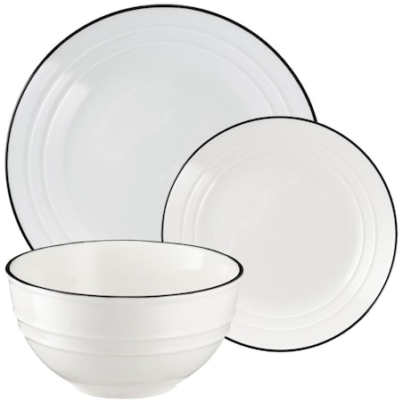 VILLA ITALIA Serwis obiadowy komplet talerzy na 6 osób NOSTALGIA