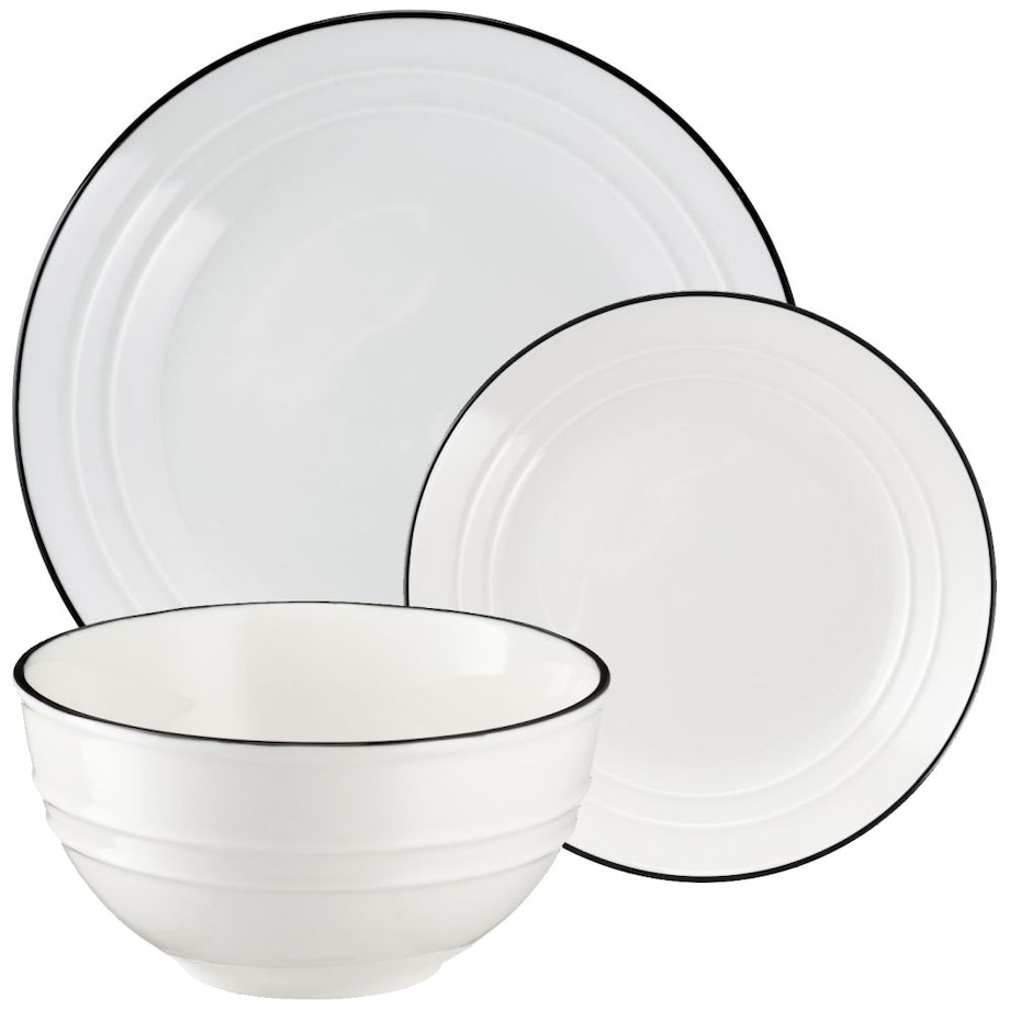 VILLA ITALIA Serwis obiadowy komplet talerzy na 6 osób NOSTALGIA