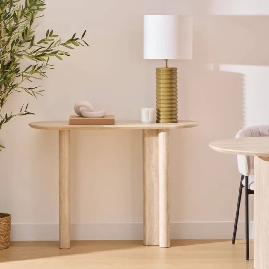 Lampa stojąca, ceramika, khaki, Vinus, 69 cm