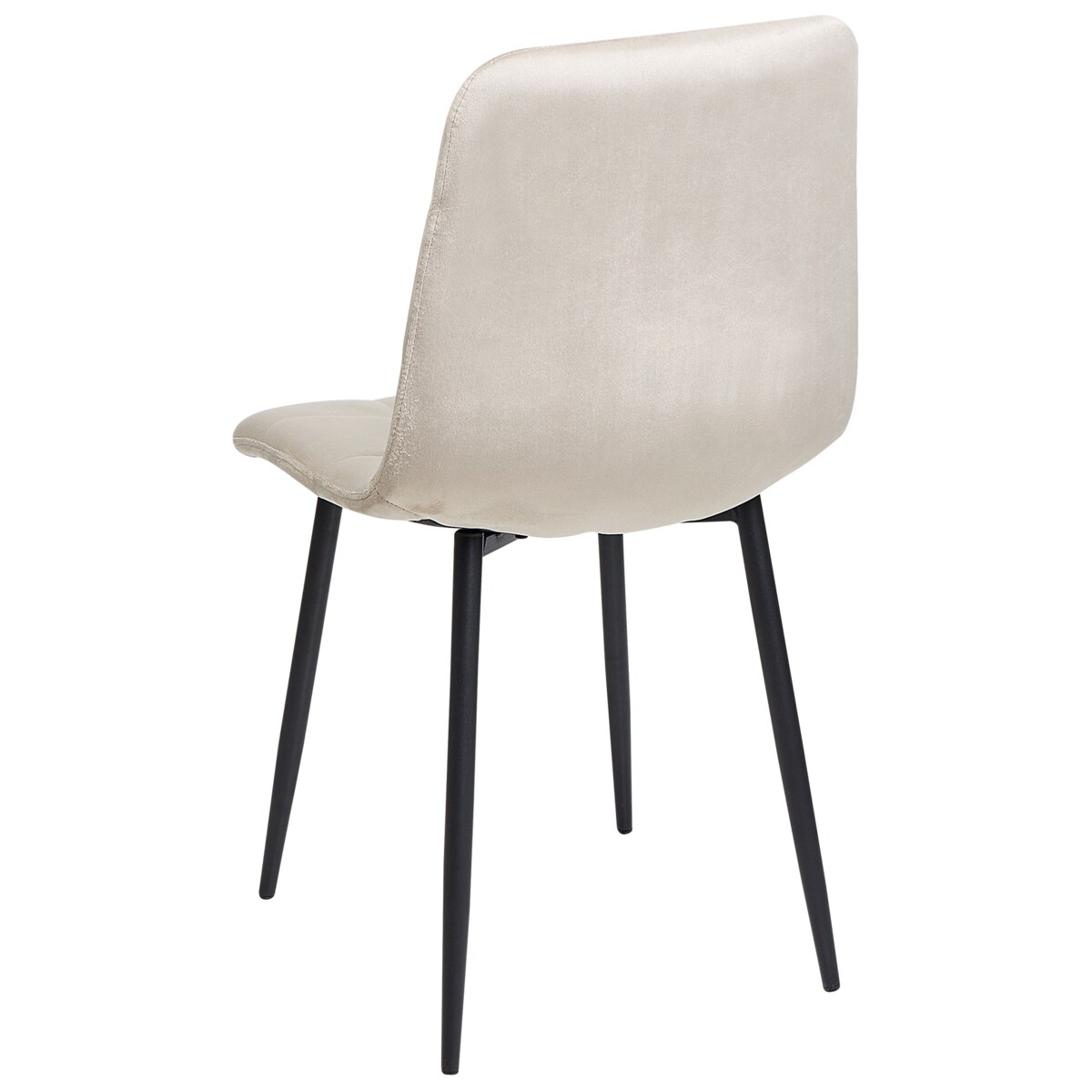 Krzesło do jadalni Zestaw 4 Welur Beżowoszary POWELL