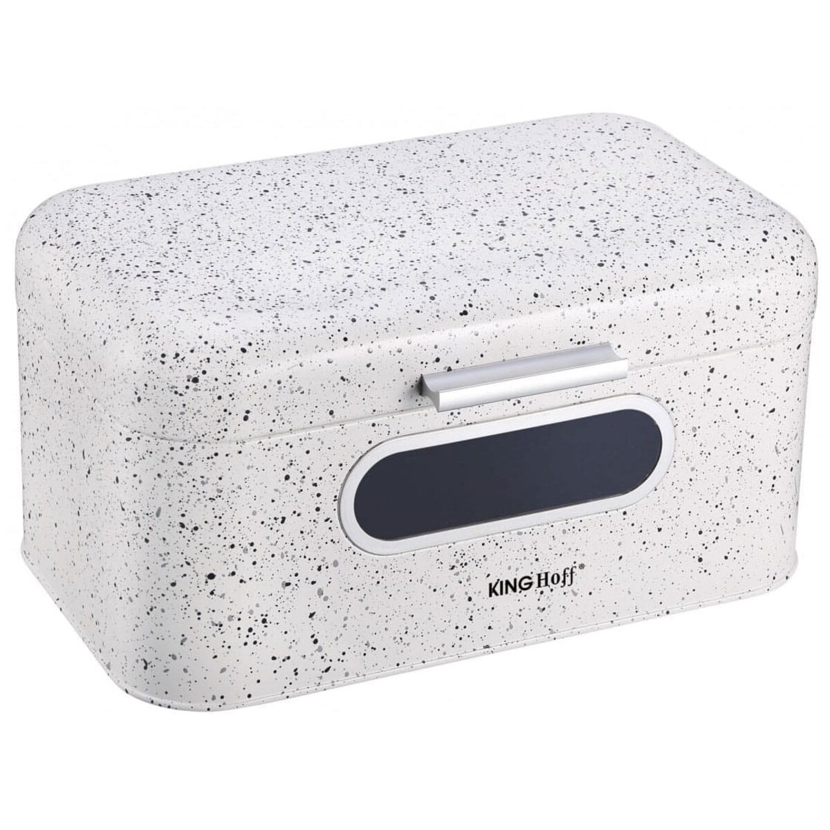 Chlebak stalowy marmurek biały KINGHOFF