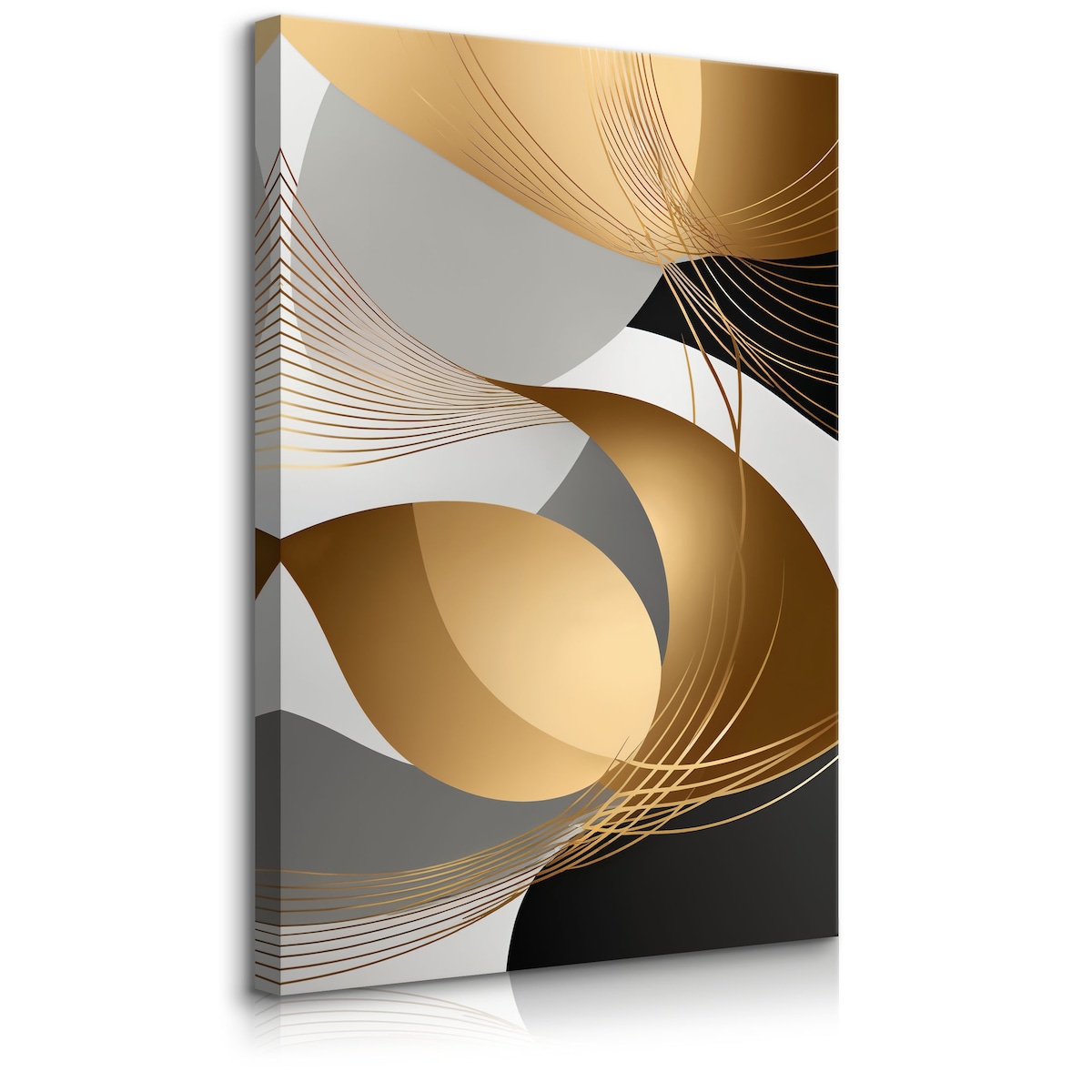 OBRAZ NA PŁÓTNIE ORNAMENTY NOWOCZESNY WZÓR ABSTRAKCJA GLAMOUR 80x120cm