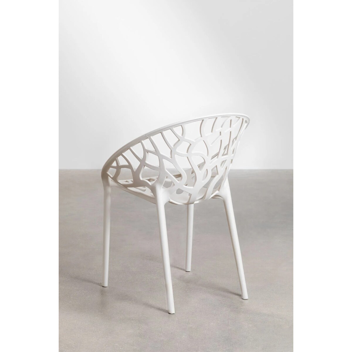 Krzesło z polipropylenu, sztaplowane, Coral, białe