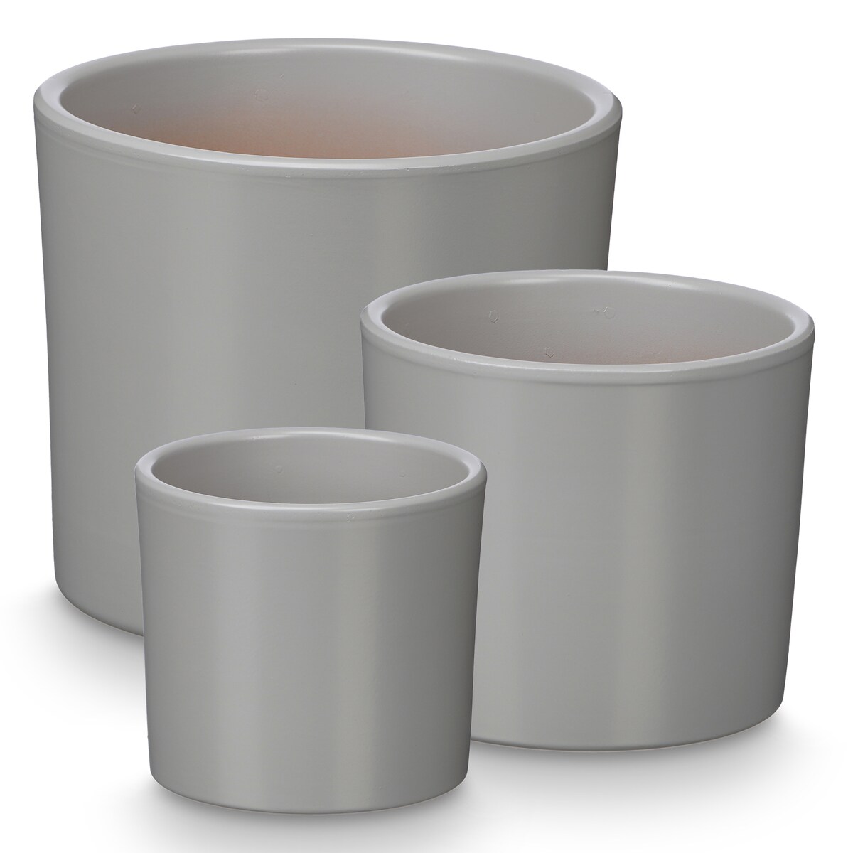 Doniczki ceramiczne, 3 sztuki, Ø 14, 17, 22 cm