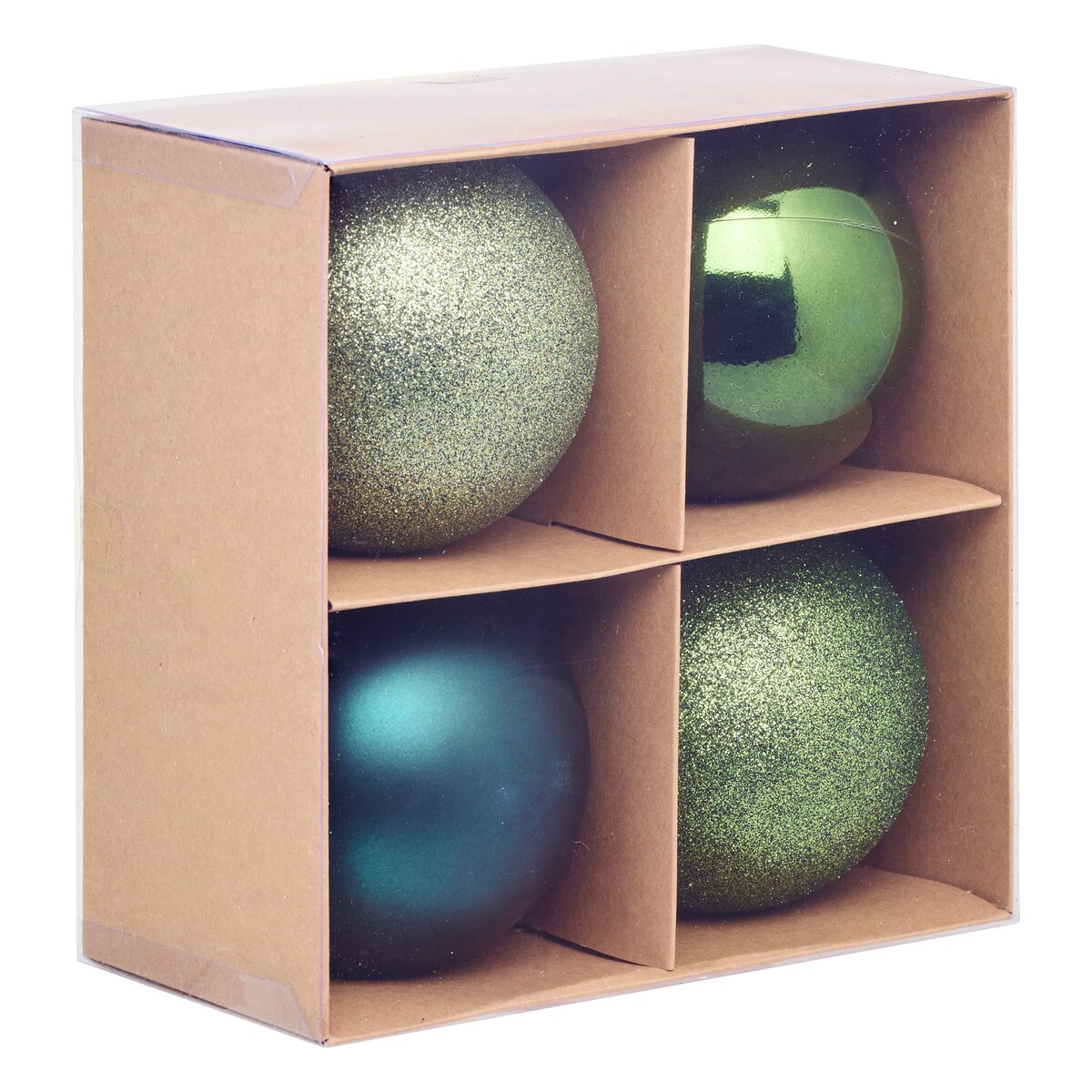 Zestaw bombek choinkowych, Ø 10 cm, 4 sztuki