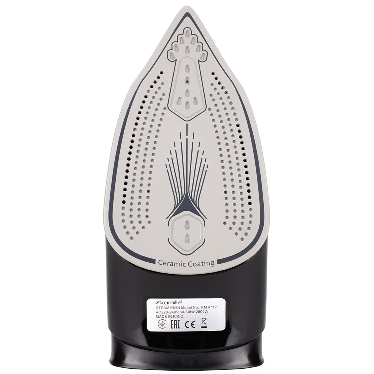 Żelazko parowe ANTI-CALC ANTI-DRIP prasowanie w pionie 2800W KAMILLE