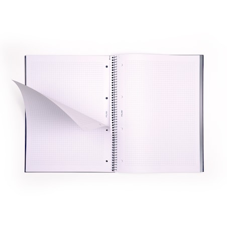 Zeszyt notes na spirali A4 MILAN w kratkę, 80 kartek, seria 1918, niebieski